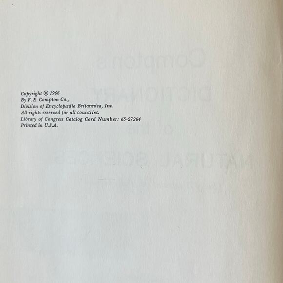 Compton's Dictionary of the Natural Sciences Book Volume 2: O - Z - Vintage 1966 - Picture 5 of 6